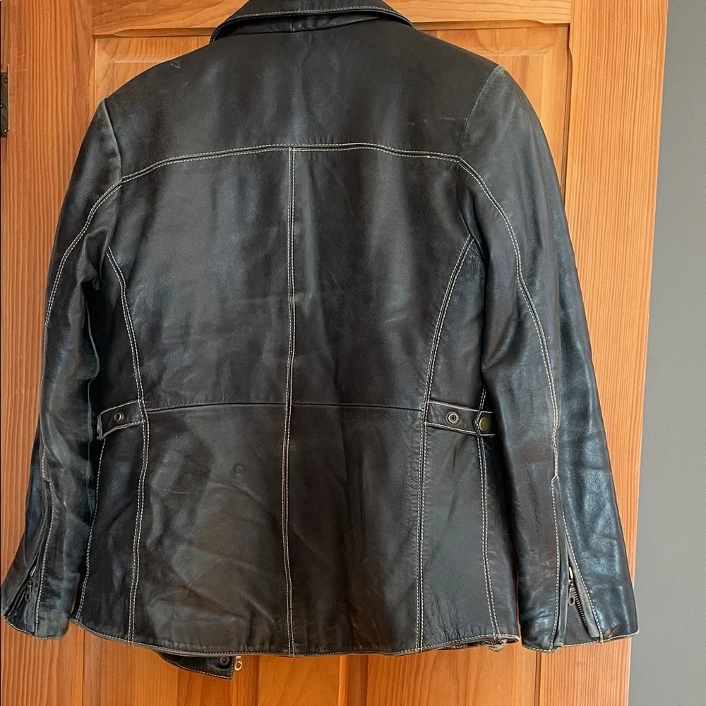 S-M.  Black Genuine Leather Women’s  Jacket - Picture 2 of 13